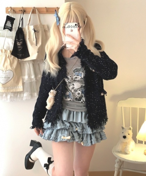 gossip!ロサンゼルス(ゴシップロサンゼルス)の「【Y2Kガーリー】ティアードバルーンショートパンツ(その他パンツ・レディース・ピンク/ブルー・FREE)」の11枚目の写真