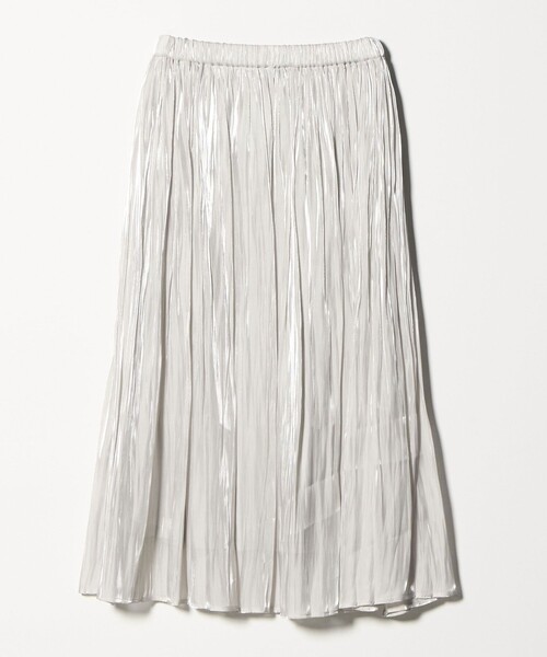 A DAY IN THE LIFE UNITED ARROWS(アデイインザライフユナイテッドアローズ)の「シャイニー プリーツスカート ‐ウォッシャブル‐ <A DAY IN THE LIFE>(スカート・レディース・その他1/ダークグレー/ネイビー/ナチュラル・FREE)」の13枚目の写真