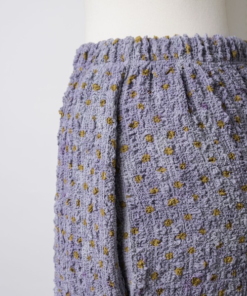 musubore（ムスボレ）の「popcorn shirring gradation print skirt / シャーリングプリントミディスカート（スカート・レディース・パープル/ブラウン・FREE）」の22枚目の写真