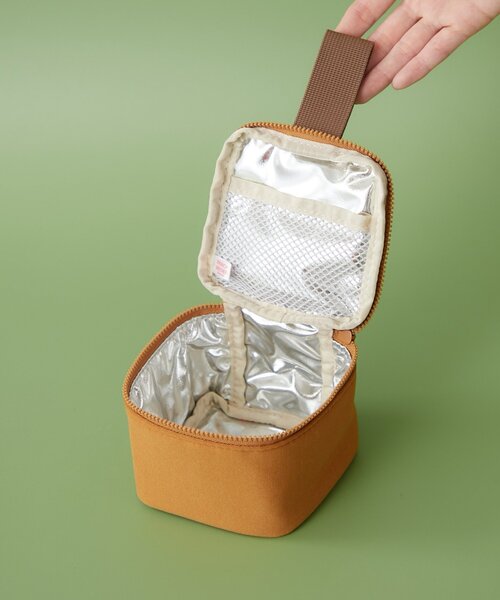 BIRTHDAY BAR（バースデイバー）の「【BRUNCH BROTHE ブランチブラザー】おにぎりポーチ（お弁当箱・レディース・ブラウン/ホワイト/イエロー・0）」の11枚目の写真