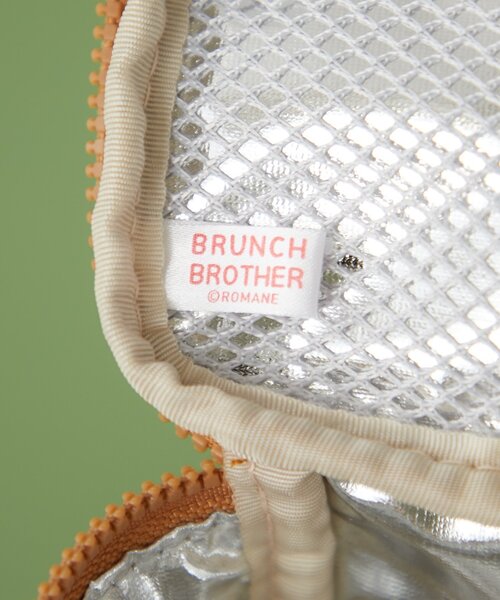 BIRTHDAY BAR（バースデイバー）の「【BRUNCH BROTHE ブランチブラザー】おにぎりポーチ（お弁当箱・レディース・ブラウン/ホワイト/イエロー・0）」の4枚目の写真
