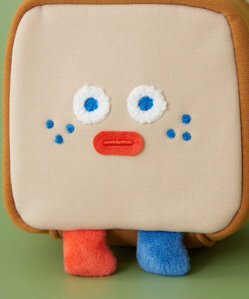 BIRTHDAY BAR（バースデイバー）の「【BRUNCH BROTHE ブランチブラザー】おにぎりポーチ（お弁当箱・レディース・ブラウン/ホワイト/イエロー・0）」の5枚目の写真