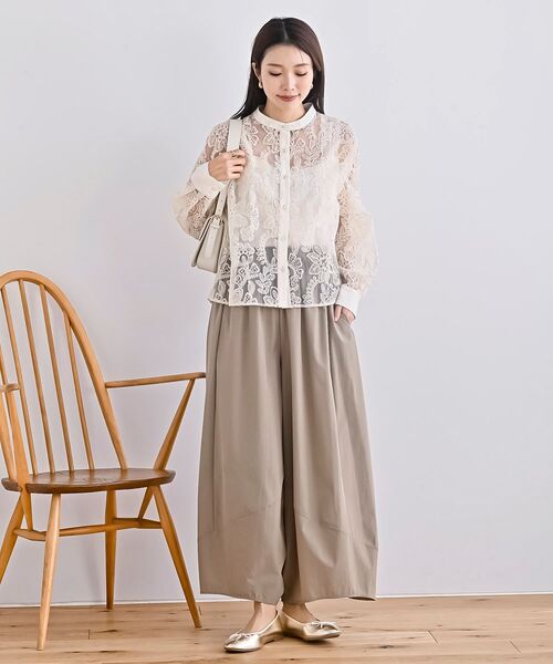 rps（アールピーエス）の「ボリュームイージーパンツ（その他パンツ・レディース・ベージュ/ブラック/チャコールグレー・フリー）」の19枚目の写真