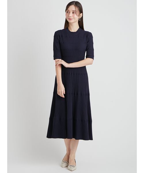 CELFORD（セルフォード）の「【洗える】ディフォメーションワンピース（ワンピース・レディース・サックスブルー/オフホワイト/ネイビー・36/38）」の10枚目の写真