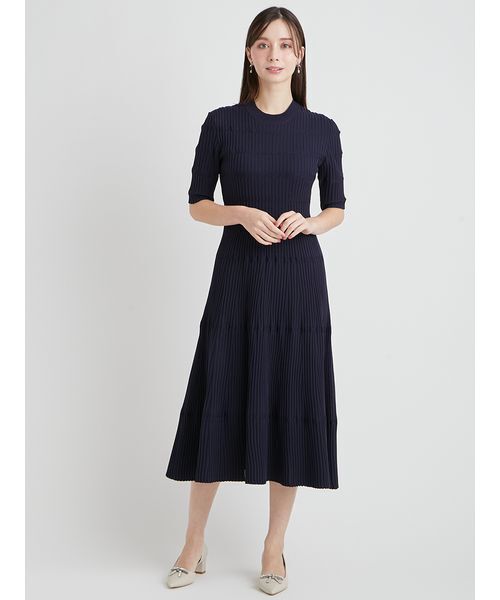 CELFORD（セルフォード）の「【洗える】ディフォメーションワンピース（ワンピース・レディース・サックスブルー/オフホワイト/ネイビー・36/38）」の8枚目の写真