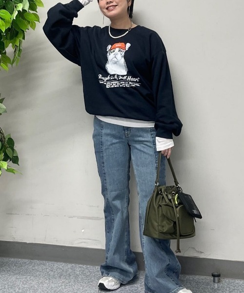 BACK NUMBER（バックナンバー）の「【BACK NUMBER】アニマル柄グラフィック スウェットプルオーバー (ユニセックス/裏毛/ストリート)（スウェット・メンズ・ネイビー/グレー/ブラック・M/L/XL/S）」の15枚目の写真