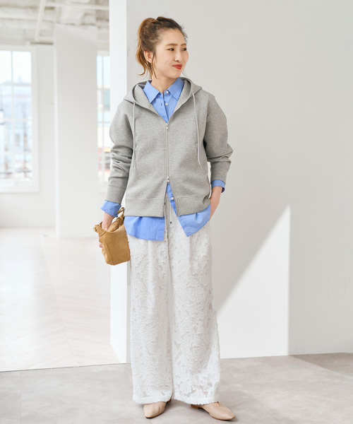 Spick & Span（スピックアンドスパン）の「《追加》シアージャガードイージーパンツ（その他パンツ・レディース・ブラック・36/38）」の3枚目の写真