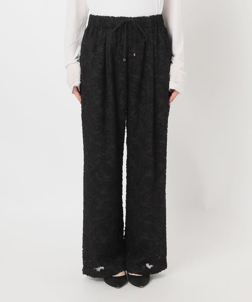 Spick & Span(スピックアンドスパン)の「《追加》シアージャガードイージーパンツ(その他パンツ・レディース・ブラック/アイボリー・36/38)」の19枚目の写真