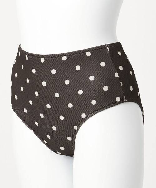 green label relaxing(グリーンレーベルリラクシング)の「ハイネックWリボンフレア&ショーツ ドット柄 ブラック スイムウェア / 水着(水着・レディース・ブラック・FREE)」の10枚目の写真