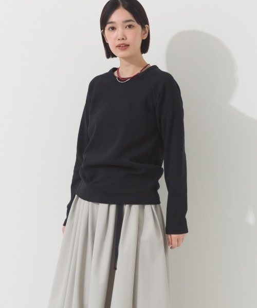 OMNES(オムネス)の「ジャガードラグラン長袖Tシャツ(Tシャツ/カットソー・レディース・イエロー/ホワイト/ブラック/グレー・MEDIUM/LARGE/X-LARGE)」の10枚目の写真