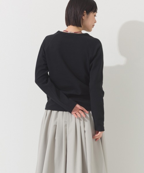 OMNES(オムネス)の「ジャガードラグラン長袖Tシャツ(Tシャツ/カットソー・レディース・イエロー/ホワイト/ブラック/グレー・MEDIUM/LARGE/X-LARGE)」の12枚目の写真