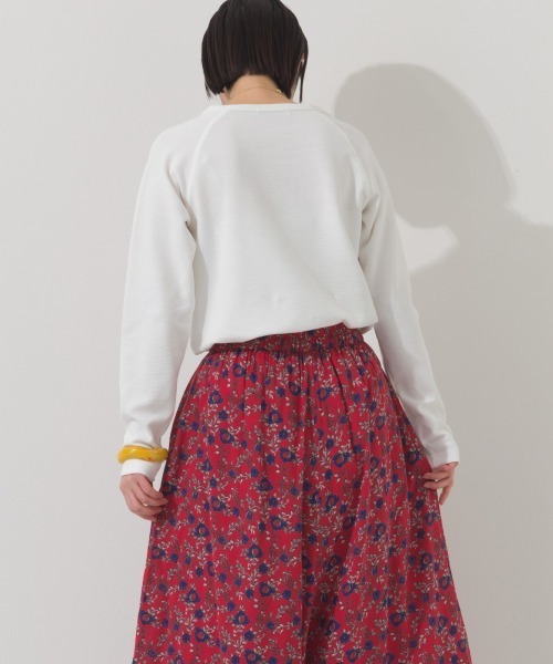 OMNES(オムネス)の「ジャガードラグラン長袖Tシャツ(Tシャツ/カットソー・レディース・イエロー/ホワイト/ブラック/グレー・MEDIUM/LARGE/X-LARGE)」の7枚目の写真