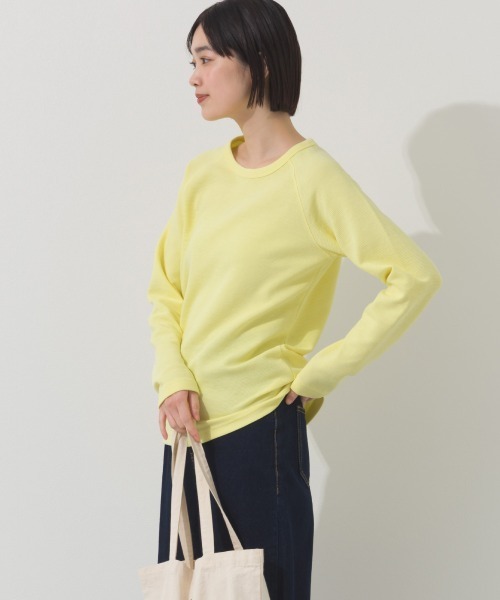 OMNES(オムネス)の「ジャガードラグラン長袖Tシャツ(Tシャツ/カットソー・レディース・イエロー/ホワイト/ブラック/グレー・MEDIUM/LARGE/X-LARGE)」の21枚目の写真