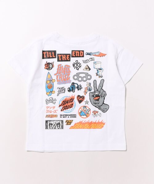 SANTA CRUZ(サンタクルーズ)の「SANTACRUZ/サンタクルーズ 26MS606-42 キッズ Tシャツ(Tシャツ/カットソー・キッズ・ブラック/ライトグリーン/ホワイト・100cm/110cm/120cm/130cm/140cm/150cm/160cm)」の4枚目の写真