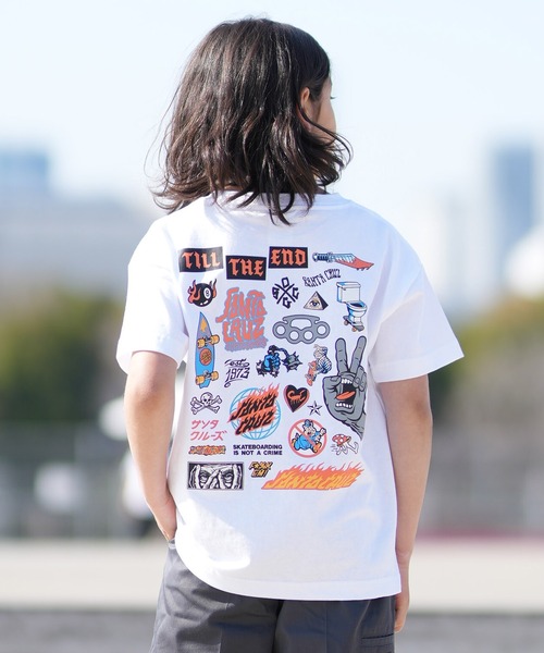 SANTA CRUZ(サンタクルーズ)の「SANTACRUZ/サンタクルーズ 26MS606-42 キッズ Tシャツ(Tシャツ/カットソー・キッズ・ブラック/ライトグリーン/ホワイト・100cm/110cm/120cm/130cm/140cm/150cm/160cm)」の6枚目の写真