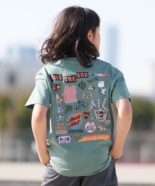 SANTA CRUZ(サンタクルーズ)の「SANTACRUZ/サンタクルーズ 26MS606-42 キッズ Tシャツ(Tシャツ/カットソー・キッズ・ブラック/ライトグリーン/ホワイト・100cm/110cm/120cm/130cm/140cm/150cm/160cm)」の11枚目の写真