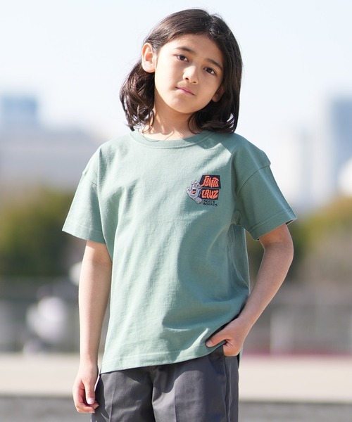SANTA CRUZ(サンタクルーズ)の「SANTACRUZ/サンタクルーズ 26MS606-42 キッズ Tシャツ(Tシャツ/カットソー・キッズ・ブラック/ライトグリーン/ホワイト・100cm/110cm/120cm/130cm/140cm/150cm/160cm)」の10枚目の写真