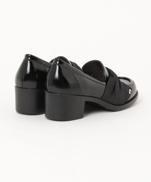 JELLY BEANS(ジェリービーンズ)の「ターバンリボンヒールローファーパンプス(204-61158)JELLY BEANS(ジェリービーンズ)(パンプス・レディース・ブラック/ライトベージュ/ダークベージュ・22.5/23/23.5/24/24.5)」の9枚目の写真