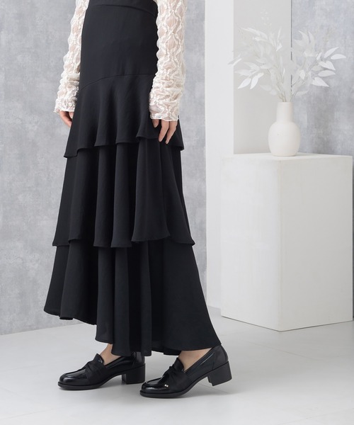 JELLY BEANS(ジェリービーンズ)の「ターバンリボンヒールローファーパンプス(204-61158)JELLY BEANS(ジェリービーンズ)(パンプス・レディース・ブラック/ライトベージュ/ダークベージュ・22.5/23/23.5/24/24.5)」の22枚目の写真