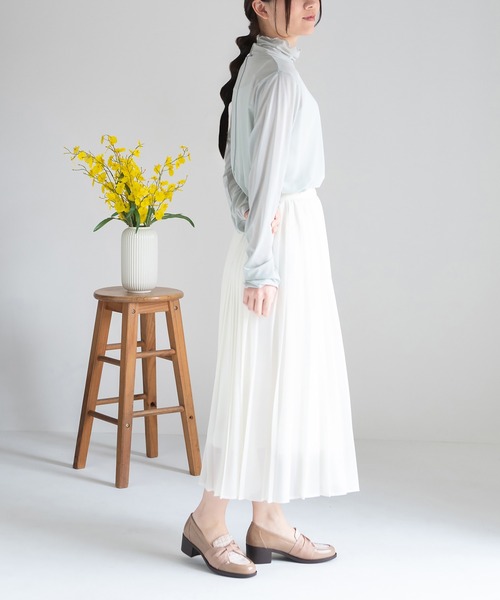 JELLY BEANS(ジェリービーンズ)の「ターバンリボンヒールローファーパンプス(204-61158)JELLY BEANS(ジェリービーンズ)(パンプス・レディース・ブラック/ライトベージュ/ダークベージュ・22.5/23/23.5/24/24.5)」の5枚目の写真