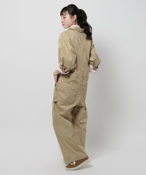 niko and...（ニコアンド）の「Gardenジャンプスーツ（つなぎ/オールインワン・レディース・ベージュ/チャコール・FREE）」の6枚目の写真