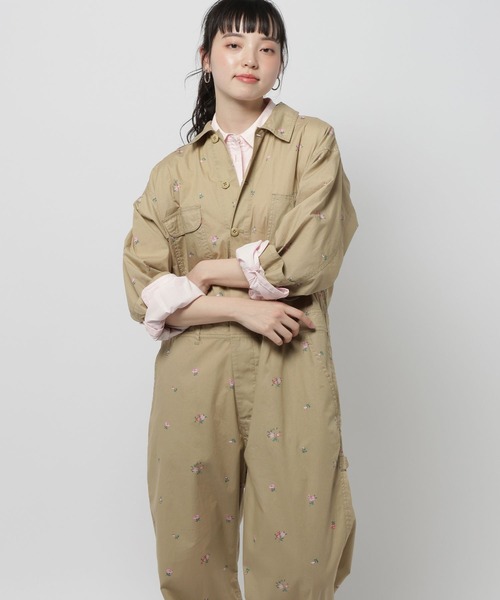 niko and...（ニコアンド）の「Gardenジャンプスーツ（つなぎ/オールインワン・レディース・ベージュ/チャコール・FREE）」の7枚目の写真