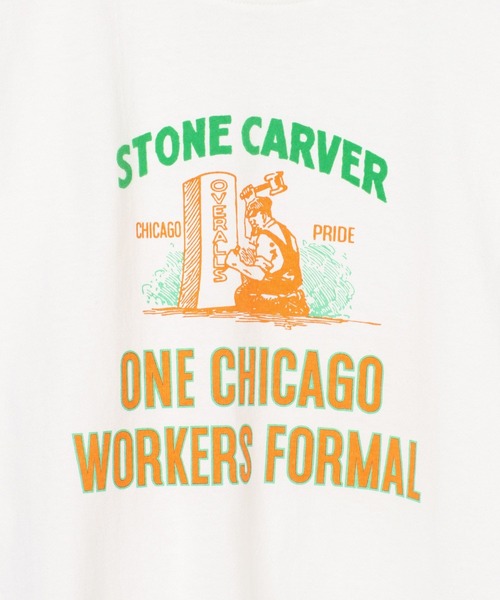 GLOBAL WORK（グローバルワーク）の「UNIVERSAL OVERALL/グラフィックTシャツ/635366（Tシャツ/カットソー・キッズ・ホワイト/オレンジ系その他4・MEDIUM/LARGE/SMALL）」の5枚目の写真
