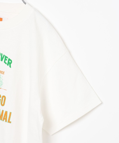 GLOBAL WORK（グローバルワーク）の「UNIVERSAL OVERALL/グラフィックTシャツ/635366（Tシャツ/カットソー・キッズ・ホワイト/オレンジ系その他4・MEDIUM/LARGE/SMALL）」の7枚目の写真