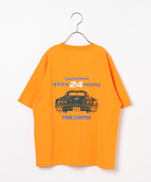 GLOBAL WORK（グローバルワーク）の「UNIVERSAL OVERALL/グラフィックTシャツ/635366（Tシャツ/カットソー・キッズ・ホワイト/オレンジ系その他4・MEDIUM/LARGE/SMALL）」の13枚目の写真