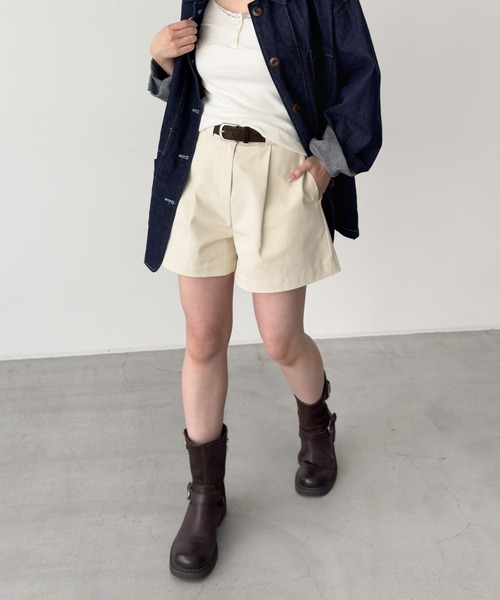 CANAL JEAN(キャナルジーン)の「El mar コットンショートパンツ(その他パンツ・レディース・クリーム/ベージュ・MEDIUM/SMALL)」の2枚目の写真