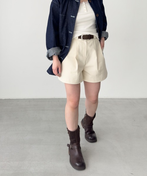 CANAL JEAN(キャナルジーン)の「El mar コットンショートパンツ(その他パンツ・レディース・クリーム/ベージュ・MEDIUM/SMALL)」の3枚目の写真