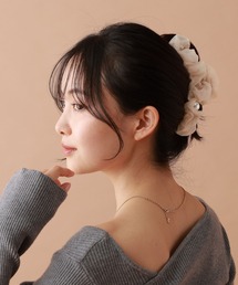 tiny tiny（ティニーティニー）の「シフォンクシュバンスクリップ[tiny tiny(ティニーティニー)]（バレッタ/ヘアクリップ）」