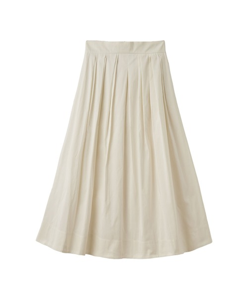 LA MARINE FRANCAISE（マリン フランセーズ）の「タックプリーツスカート（スカート・レディース・ネイビー/ベージュ/オフホワイト・36）」の2枚目の写真