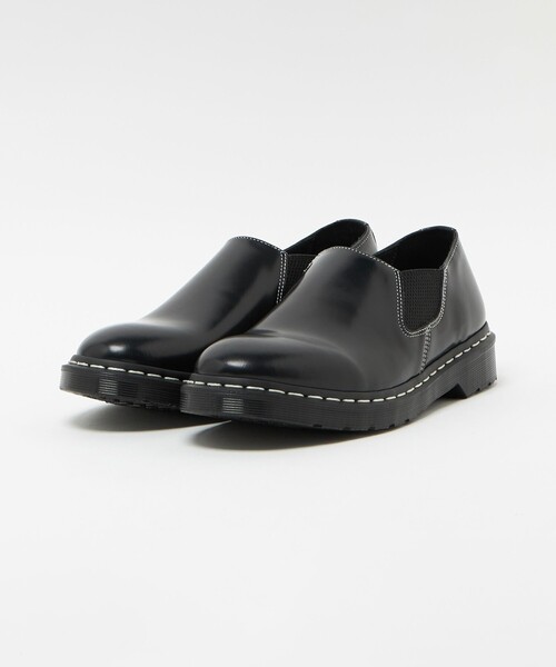 Dr. Martens（ドクターマーチン）の「＜Dr.Martens＞LOUIS ホワイト ステッチ スリッポン（ドレスシューズ・メンズ・ブラック・7/6/9/8）」の3枚目の写真