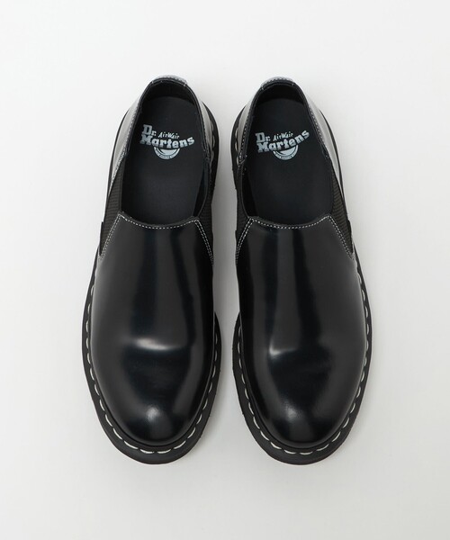 Dr. Martens（ドクターマーチン）の「＜Dr.Martens＞LOUIS ホワイト ステッチ スリッポン（ドレスシューズ・メンズ・ブラック・7/6/9/8）」の4枚目の写真