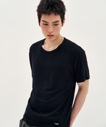 PROCESS（プロセス）の「Airy Modal Short-Sleeve - Black（Tシャツ/カットソー）」