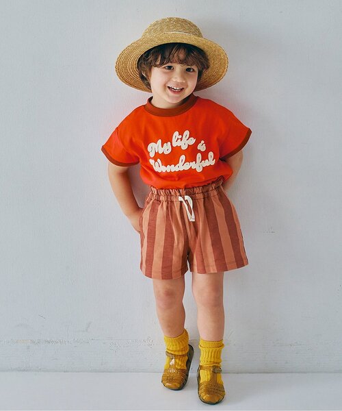 p.premier(ピードットプルミエ)の「バリエーションミニ裏毛ハーフパンツ(その他パンツ・キッズ・グレー/その他11/イエロー/ブラウン/グリーン/ピンク/レッド・80/90/100/110/120/130/140)」の10枚目の写真