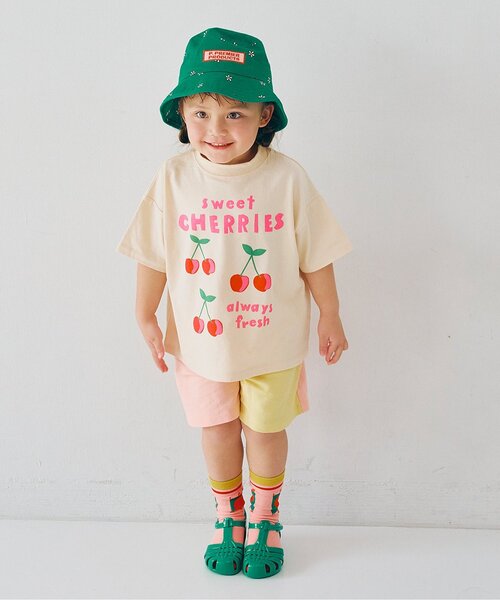 p.premier(ピードットプルミエ)の「バリエーションミニ裏毛ハーフパンツ(その他パンツ・キッズ・グレー/その他11/イエロー/ブラウン/グリーン/ピンク/レッド・80/90/100/110/120/130/140)」の17枚目の写真