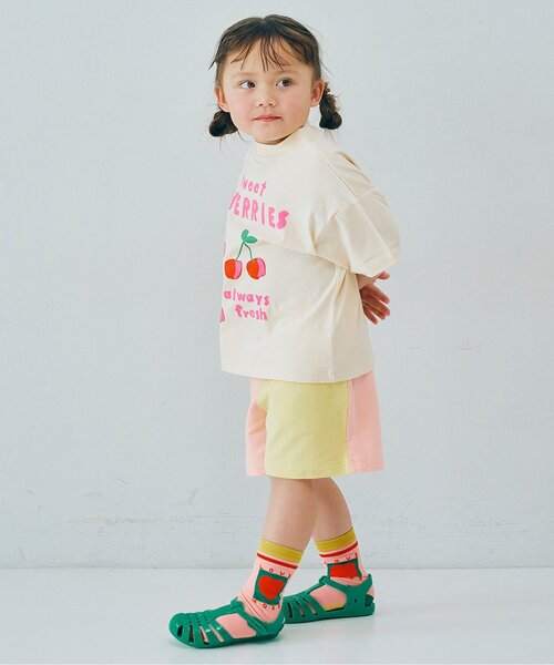 p.premier(ピードットプルミエ)の「バリエーションミニ裏毛ハーフパンツ(その他パンツ・キッズ・グレー/その他11/イエロー/ブラウン/グリーン/ピンク/レッド・80/90/100/110/120/130/140)」の18枚目の写真