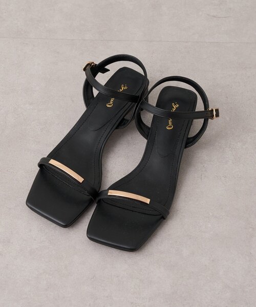 Omekashi（オメカシ）の「プレートヒールサンダル（サンダル・レディース・ブラック/ブラウン・SMALL/LARGE/MEDIUM）」の5枚目の写真