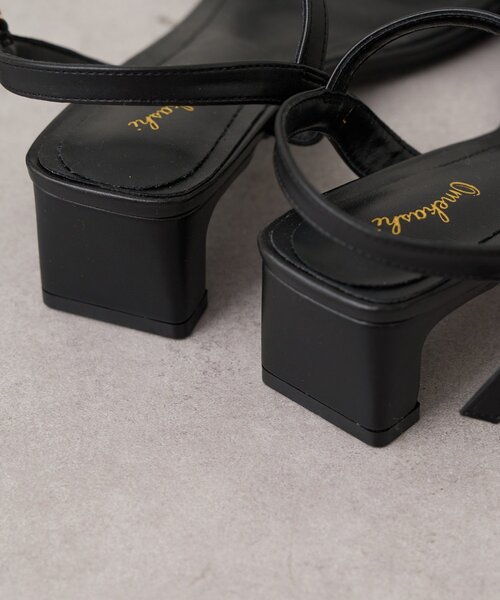 Omekashi（オメカシ）の「プレートヒールサンダル（サンダル・レディース・ブラック/ブラウン・SMALL/LARGE/MEDIUM）」の10枚目の写真