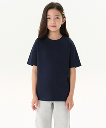 リラックスドクルーネックTシャツ[ネイビー]
