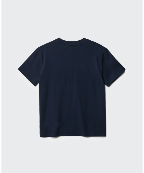 MUSINSA STANDARD KIDS（ムシンサスタンダードキッズ）の「リラックスドクルーネックTシャツ[ネイビー]（Tシャツ/カットソー・レディース・その他・100/110/120/130/140/150/160）」の4枚目の写真