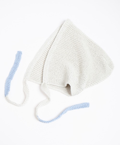 RACAL（ラカル）の「Linen Touch Cotton Knit Summer Hoodie / 擬麻コットンニットサマーフーディー（ニットキャップ/ビーニー・レディース・アイボリー/ブラック/グレー/ブルー・FREE）」の8枚目の写真