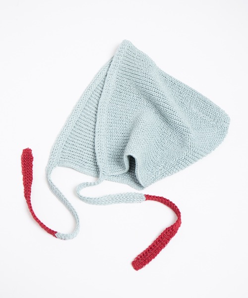 RACAL（ラカル）の「Linen Touch Cotton Knit Summer Hoodie / 擬麻コットンニットサマーフーディー（ニットキャップ/ビーニー・レディース・アイボリー/ブラック/グレー/ブルー・FREE）」の9枚目の写真