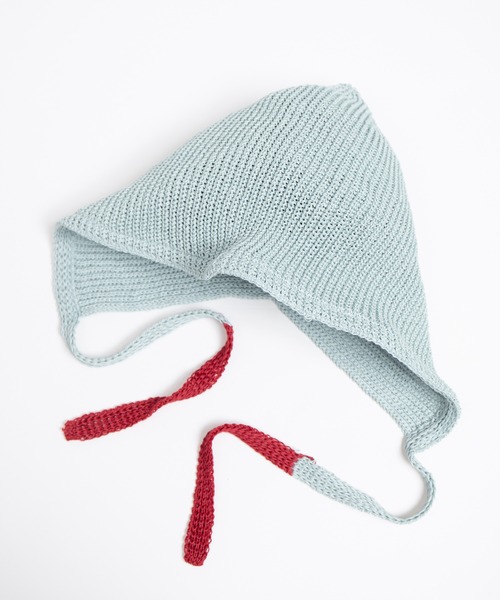 RACAL（ラカル）の「Linen Touch Cotton Knit Summer Hoodie / 擬麻コットンニットサマーフーディー（ニットキャップ/ビーニー・レディース・アイボリー/ブラック/グレー/ブルー・FREE）」の18枚目の写真