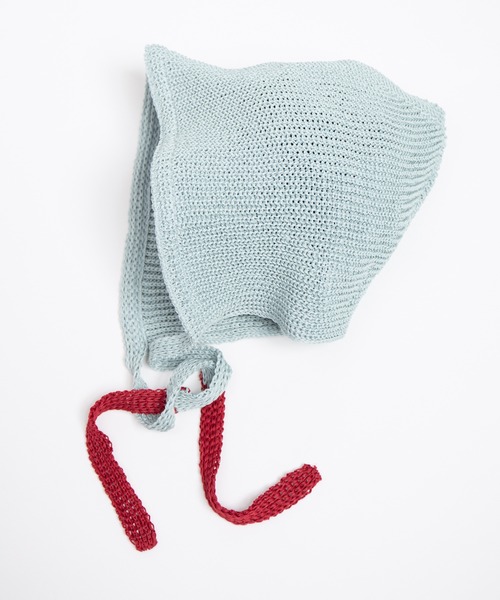 RACAL（ラカル）の「Linen Touch Cotton Knit Summer Hoodie / 擬麻コットンニットサマーフーディー（ニットキャップ/ビーニー・レディース・アイボリー/ブラック/グレー/ブルー・FREE）」の19枚目の写真