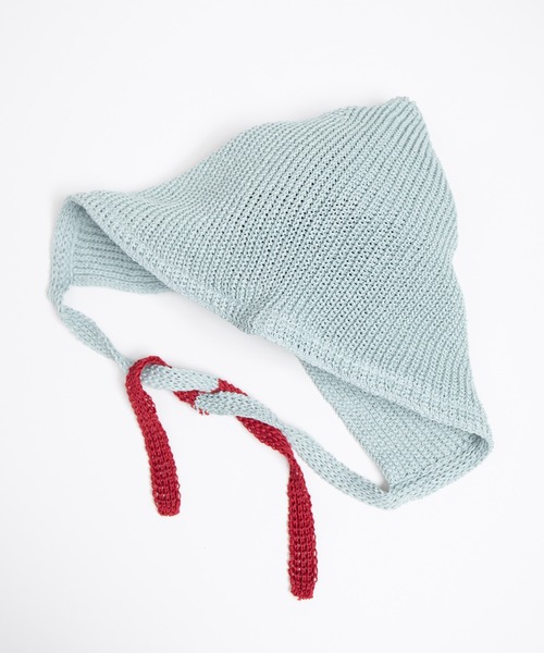 RACAL（ラカル）の「Linen Touch Cotton Knit Summer Hoodie / 擬麻コットンニットサマーフーディー（ニットキャップ/ビーニー・レディース・アイボリー/ブラック/グレー/ブルー・FREE）」の20枚目の写真