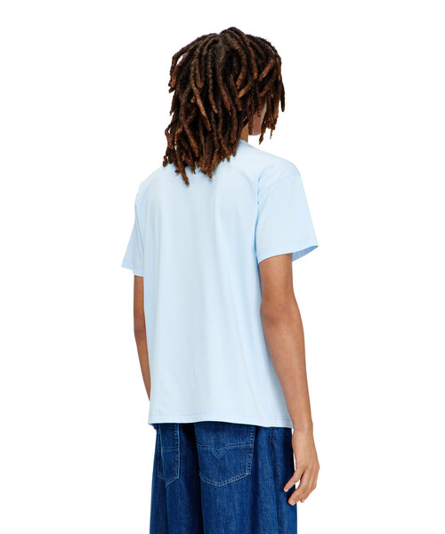 DIESEL(ディーゼル)の「メンズ Tシャツ T-NORM-V13(Tシャツ/カットソー・メンズ・ライトインディゴブルー/グリーン系その他・LARGE/MEDIUM/X-LARGE/SMALL/XXX-LARGE/X-SMALL/XX-LARGE)」の4枚目の写真