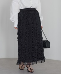 r. | チュール　ウェーブワッシャースカート(スカート)